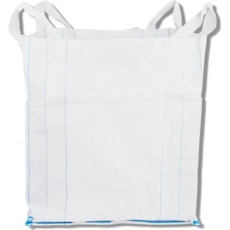 SHOP TOUGH Commercial FIBC Bulk Bags - Open Top, Flat Bottom 2205 Lbs PP, 35 x 35 x 38 - Pack Of 1 GL38U0F-1